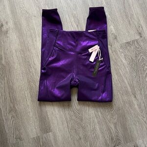 Victoria's Secret Shimmering Violet Kids Leggings
